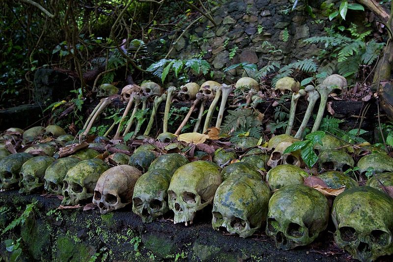 800px human skulls trunyan lake batur bali