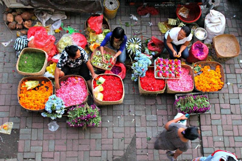 Les marchés traditionnels à Bali