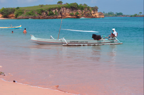 Pink beach