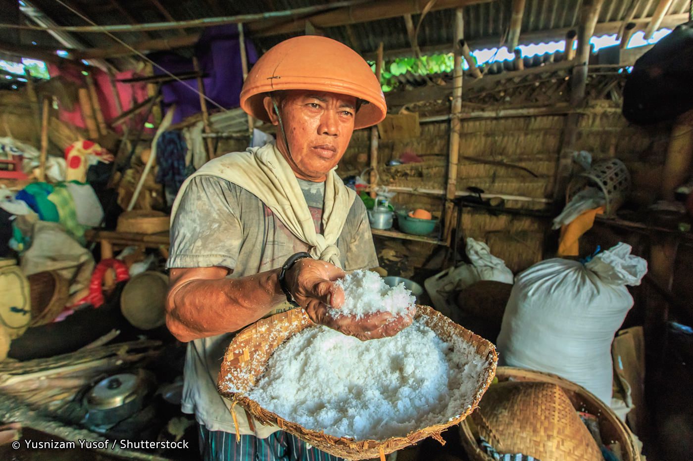 Sel récolté traditionnellement